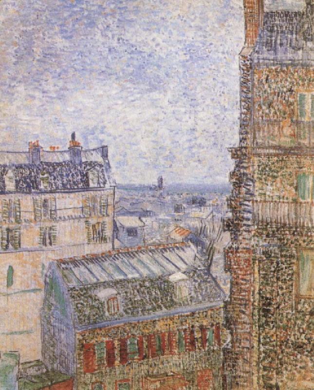 Vincent Van Gogh Paris seen from Vincent-s Room In the Rue Lepic Norge oil painting art